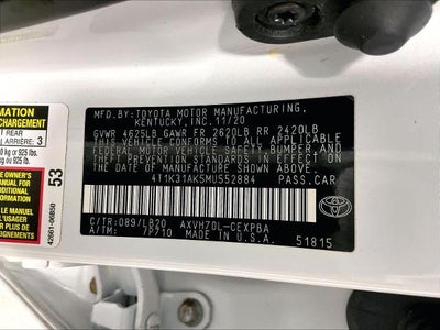 2021 Toyota Camry Hybrid XSE CVT (Natl)