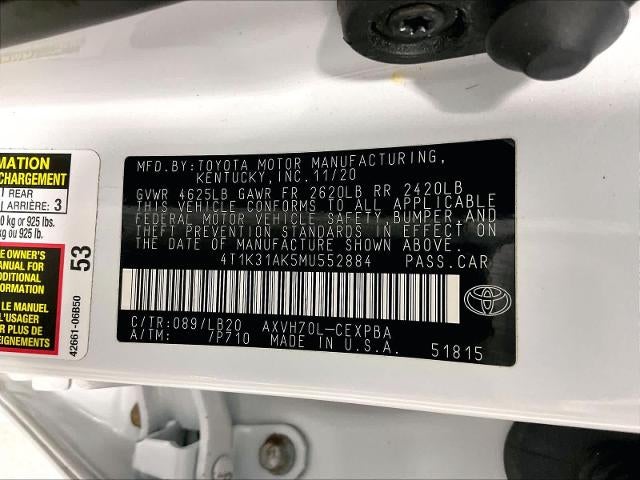 2021 Toyota Camry Hybrid XSE CVT (Natl)