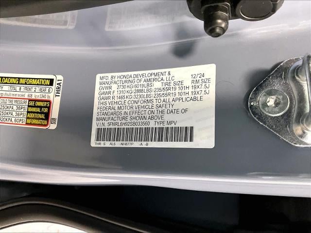 2025 Honda Odyssey Elite Auto