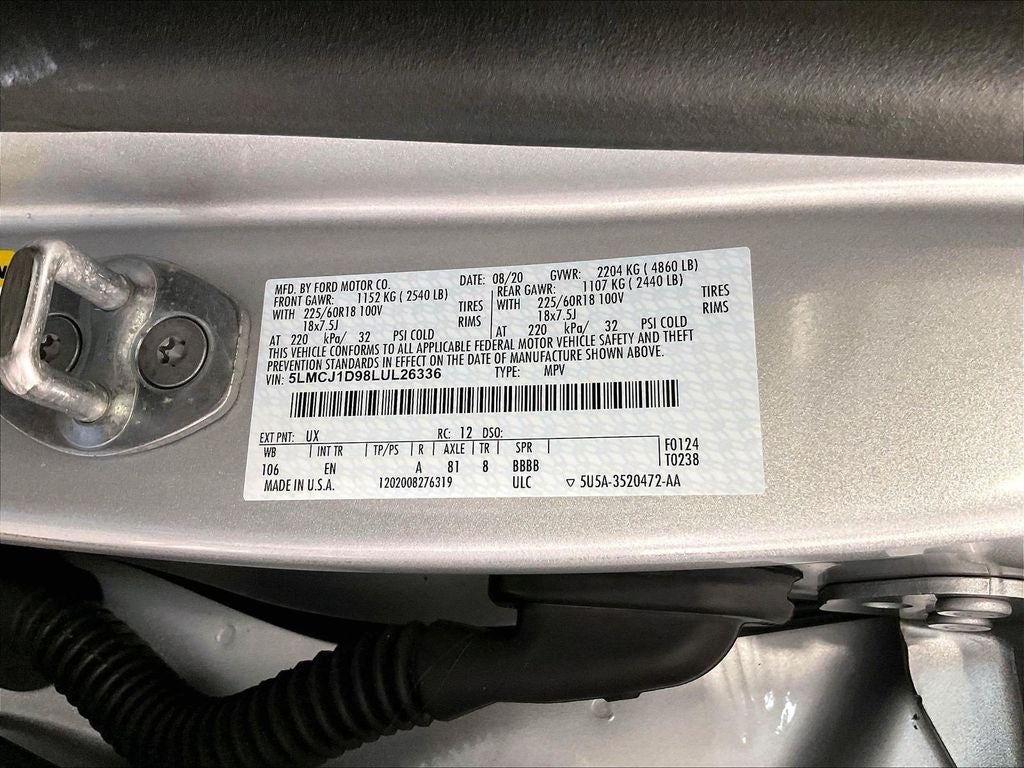 2020 Lincoln Corsair Standard