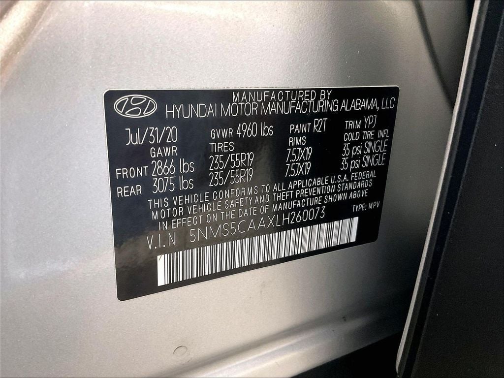 2020 Hyundai Santa Fe Limited