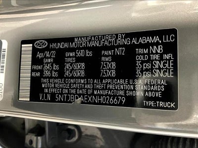 2022 Hyundai SANTA CRUZ SEL AWD