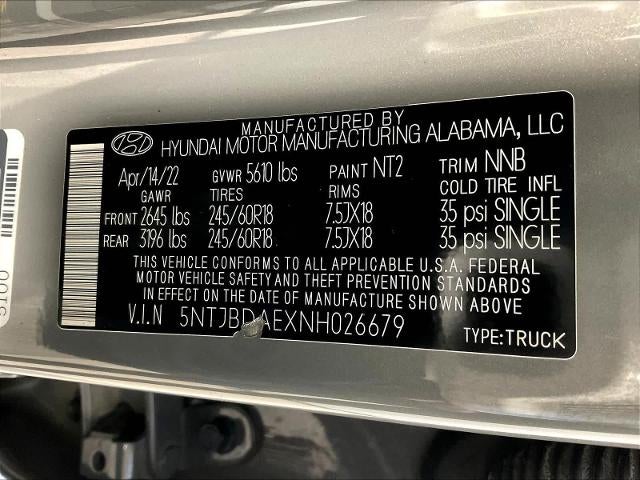 2022 Hyundai SANTA CRUZ SEL AWD