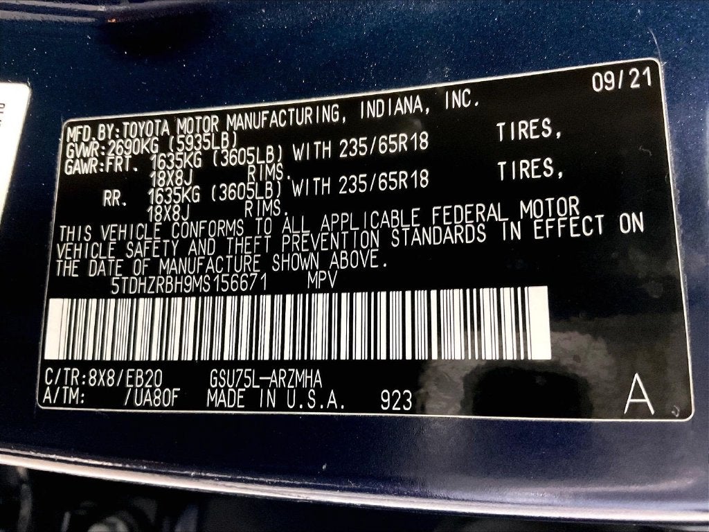 2021 Toyota Highlander XLE
