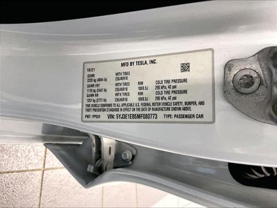 2021 Tesla Model 3 Long Range AWD