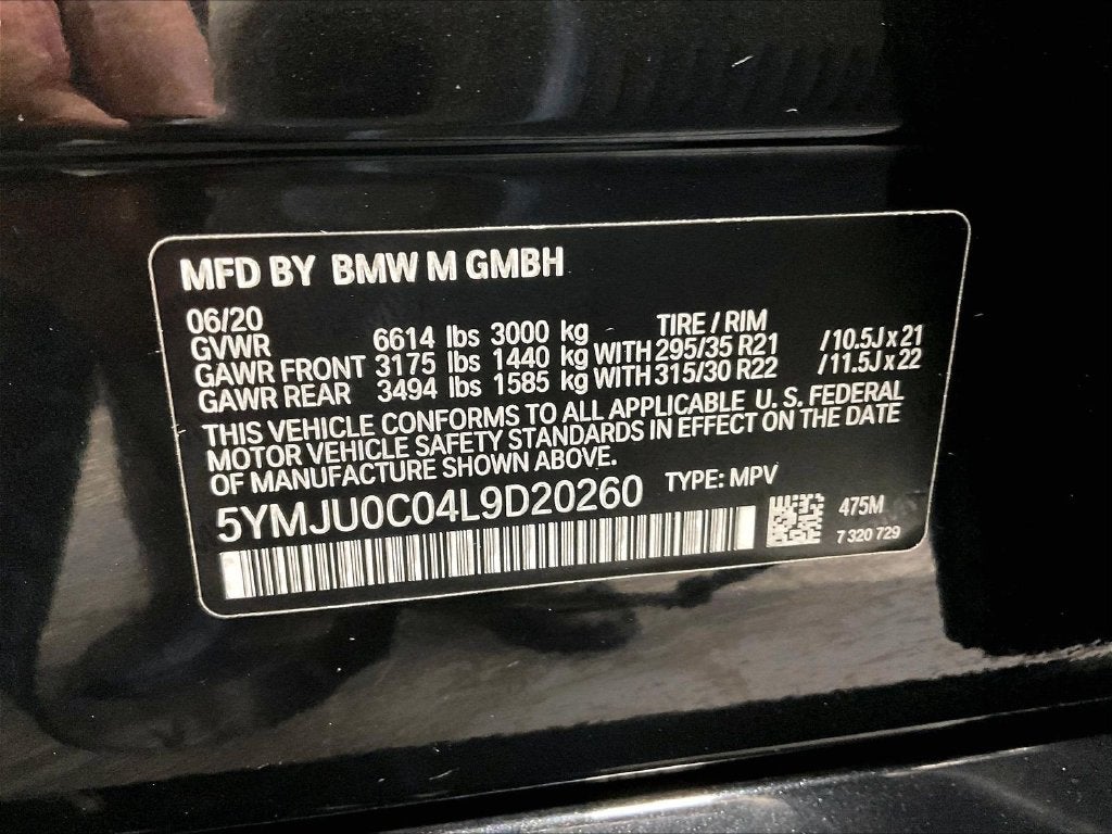 2020 BMW X5 M Competition