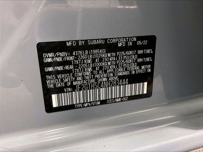 2022 Subaru Crosstrek Sport