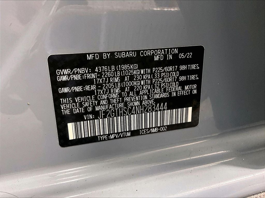 2022 Subaru Crosstrek Sport