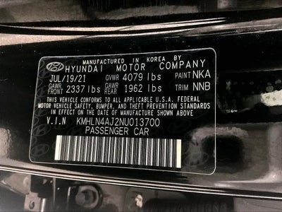 2022 Hyundai ELANTRA Hybrid Limited DCT