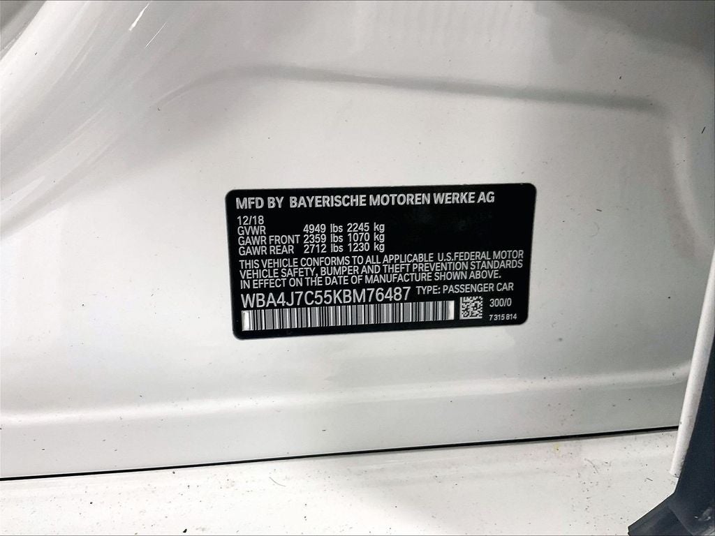 2019 BMW 4 Series 440i Gran Coupe