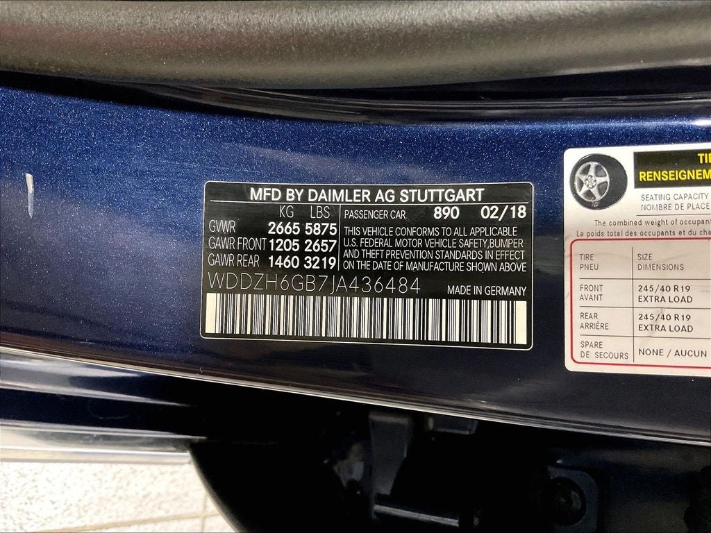 2018 Mercedes-Benz E-Class E 400 4MATIC®