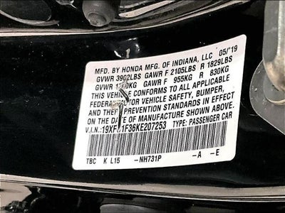 2019 Honda Civic Sedan EX