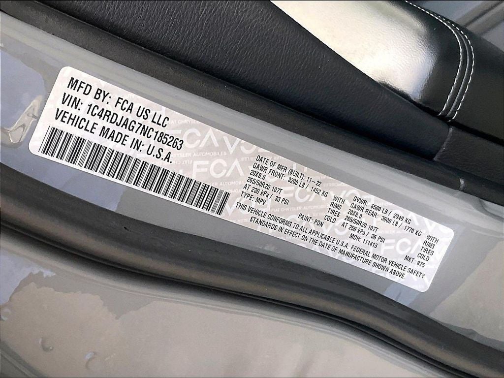 2022 Dodge Durango SXT