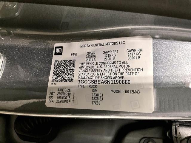 2022 Chevrolet Colorado 2WD Work Truck