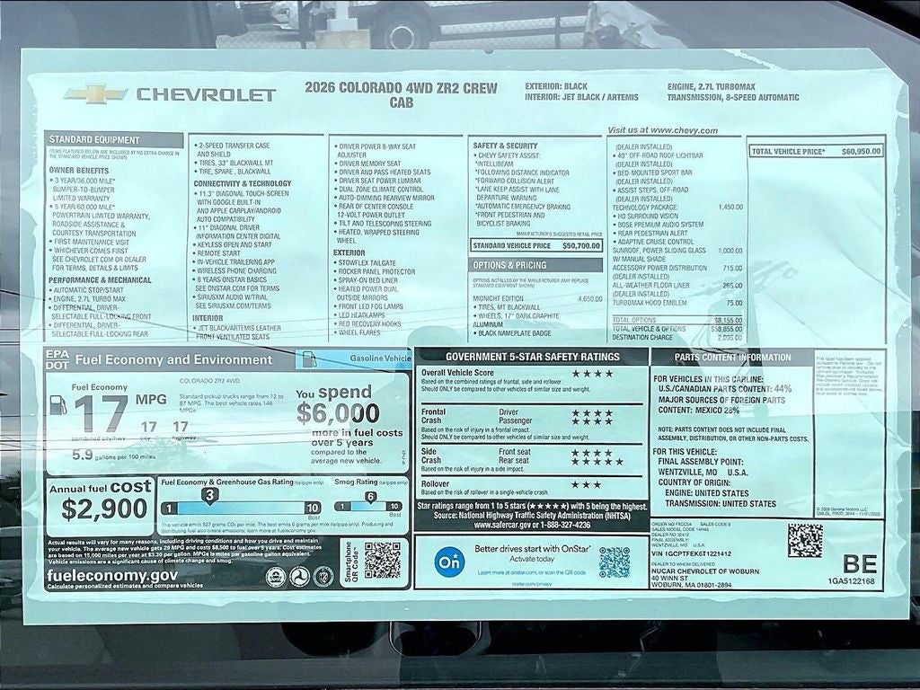 2026 Chevrolet Colorado ZR2