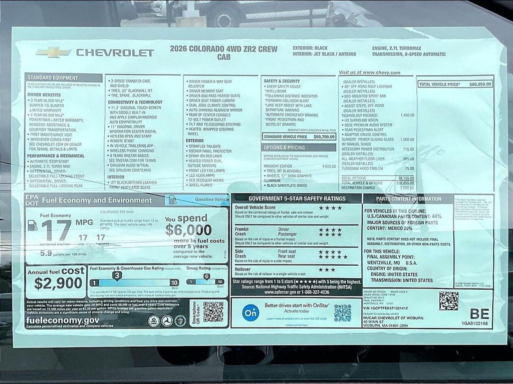 2026 Chevrolet Colorado ZR2