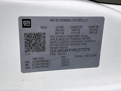 2024 Chevrolet Express Cargo Van RWD 2500 135"