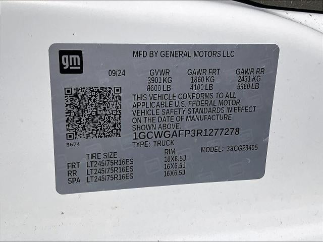 2024 Chevrolet Express Cargo Van RWD 2500 135"