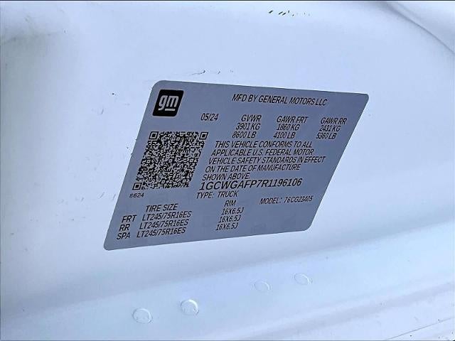 2024 Chevrolet Express Cargo Van RWD 2500 135"