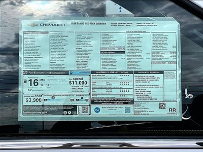 2026 Chevrolet Tahoe High Country