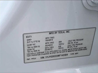 2021 Tesla Model Y Long Range