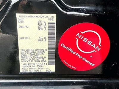 2023 Nissan Altima 2.5 SV Sedan