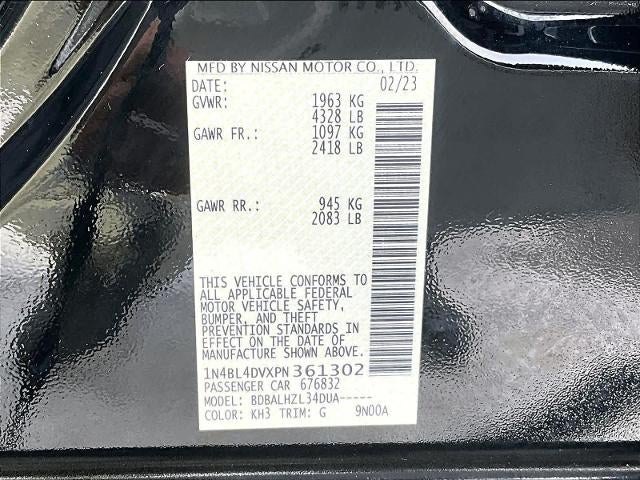 2023 Nissan Altima 2.5 SV Sedan