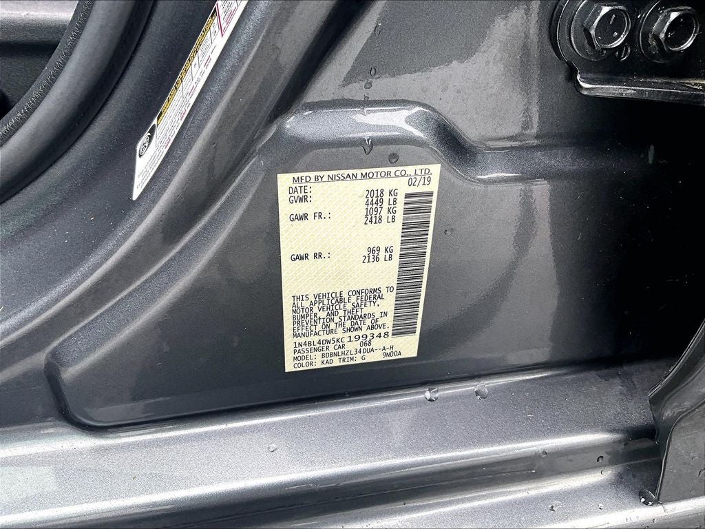 2019 Nissan Altima 2.5 SV