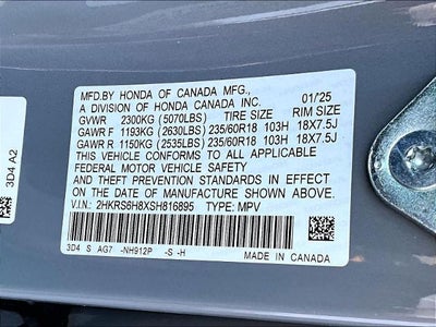 2025 Honda CR-V Hybrid Sport-L AWD