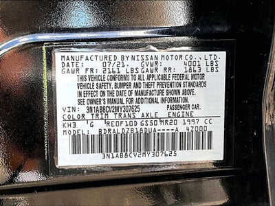 2021 Nissan Sentra SV