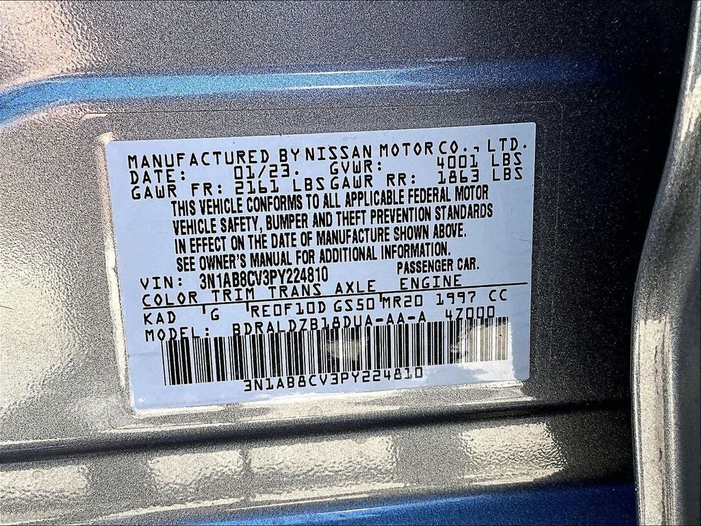 2023 Nissan Sentra SV CVT