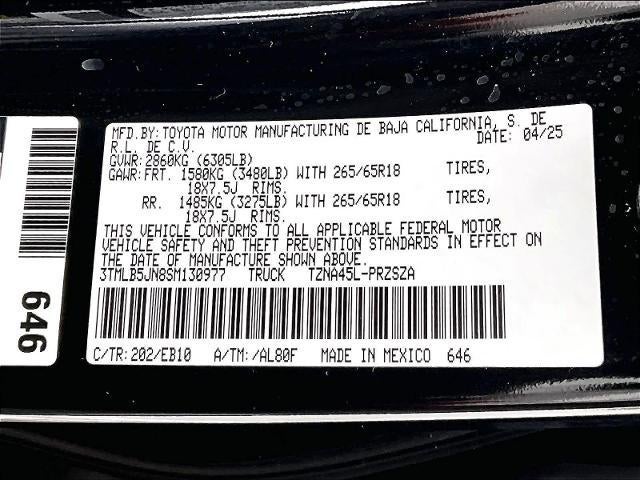 2025 Toyota Tacoma 4WD 4WD Limited Double Cab 5' Bed AT (Natl)