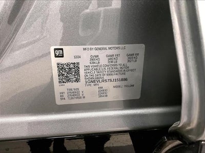 2025 Chevrolet Traverse RS w/2RS