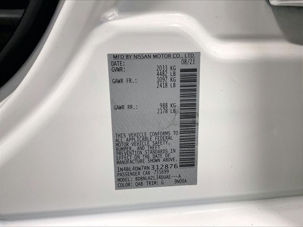 2024 Nissan Altima 2.5 SV