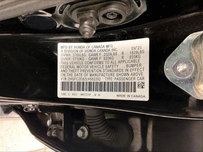 2020 Honda Civic Sedan Sport Manual