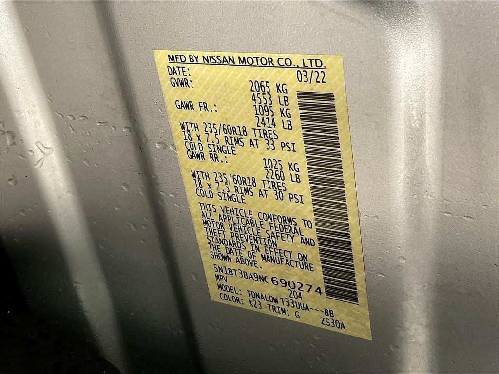 2022 Nissan Rogue SV