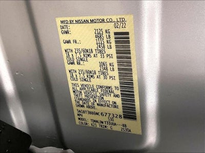 2022 Nissan Rogue AWD SV