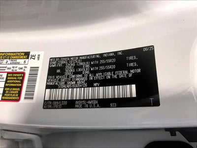 2025 Toyota Grand Highlander Hybrid Nightshade Edition AWD (Natl)