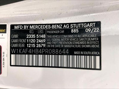 2023 Mercedes-Benz C-Class C 300 4MATIC® Sedan