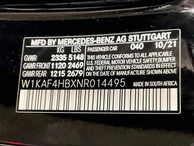 2022 Mercedes-Benz C-Class C 300 4MATIC® Sedan