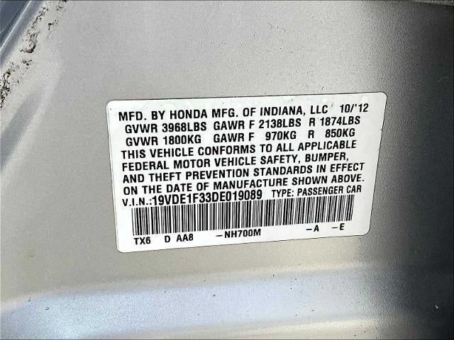 2013 Acura ILX 2.0L Automatic