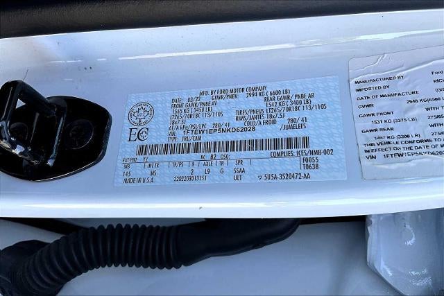 2022 Ford F-150 XLT 4WD SuperCrew 5.5' Box