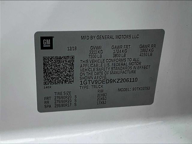 2019 GMC Sierra 1500 Double Cab Standard Box 4-Wheel Drive SLT