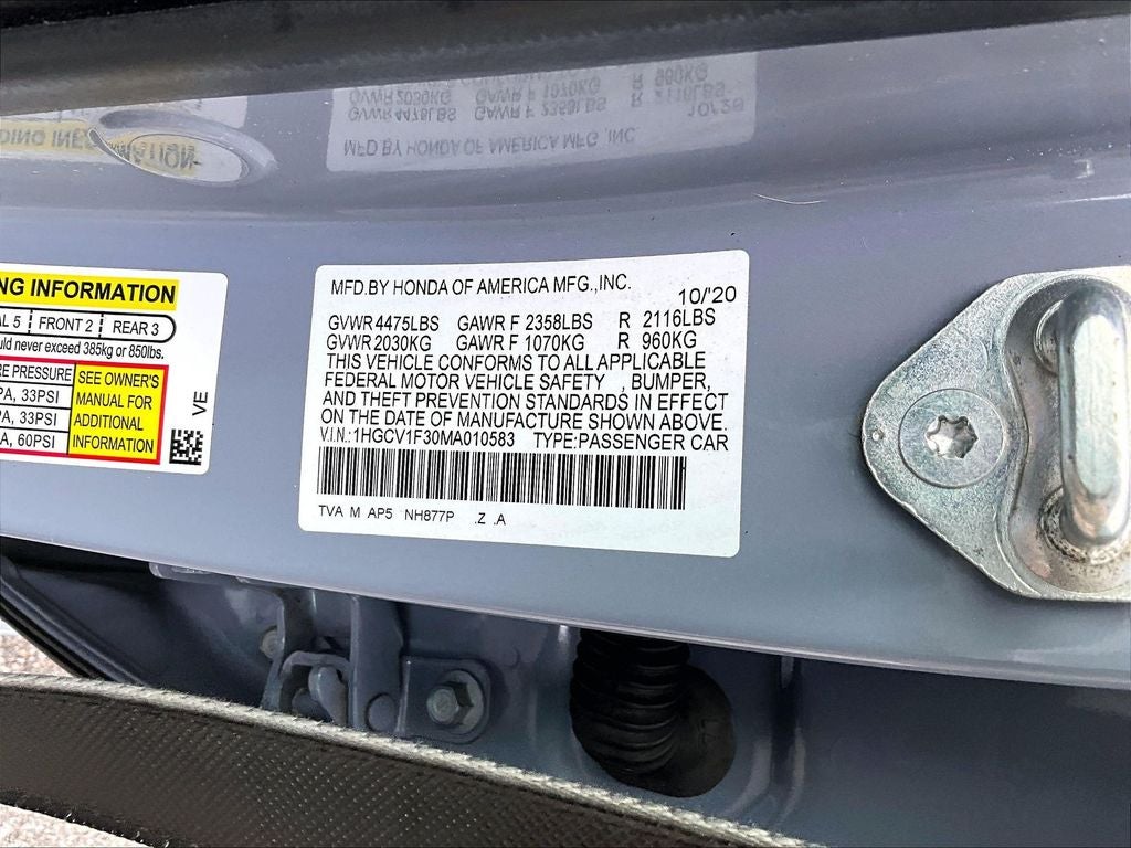 2021 Honda Accord Sport