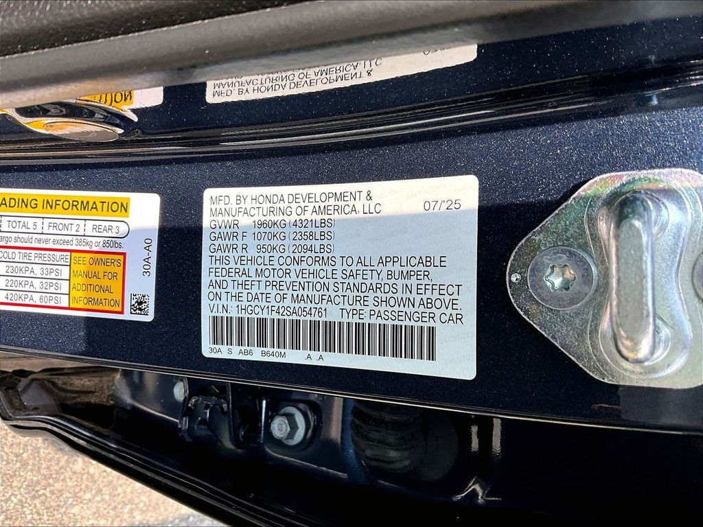 2025 Honda Accord SE