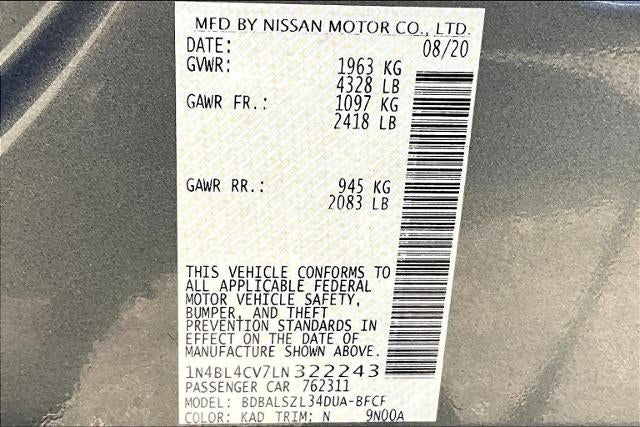 2020 Nissan Altima 2.5 SR Sedan