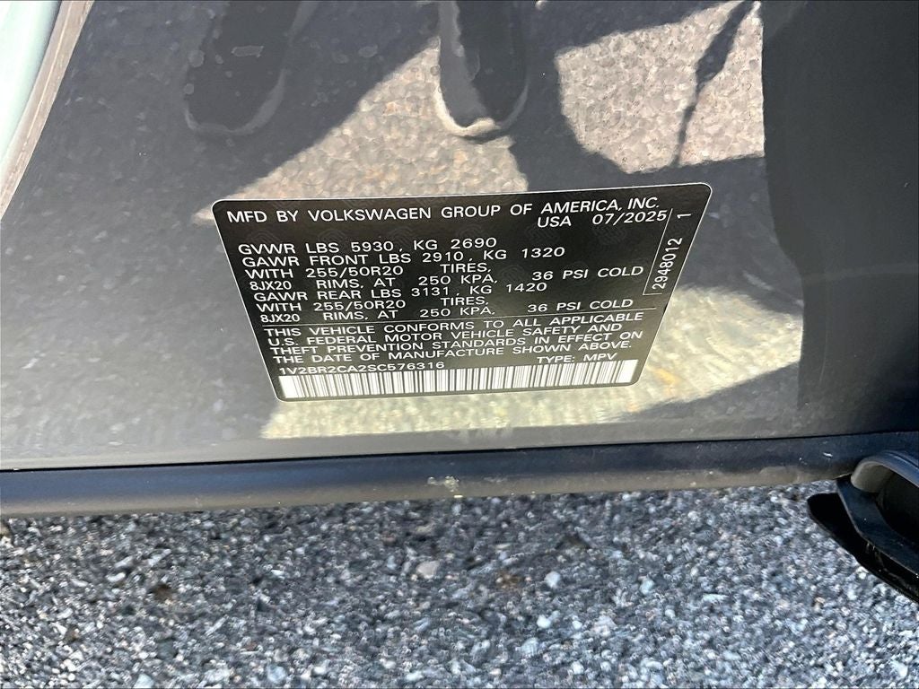 2025 Volkswagen Atlas 2.0T SEL