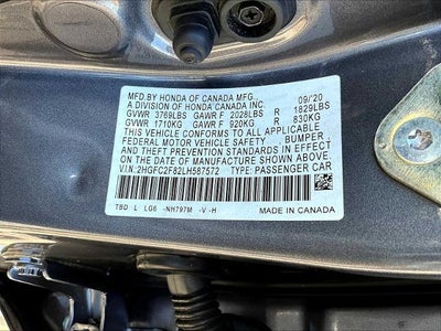 2020 Honda Civic Sedan Sport CVT