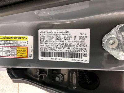 2026 Honda Civic Sedan Sport CVT