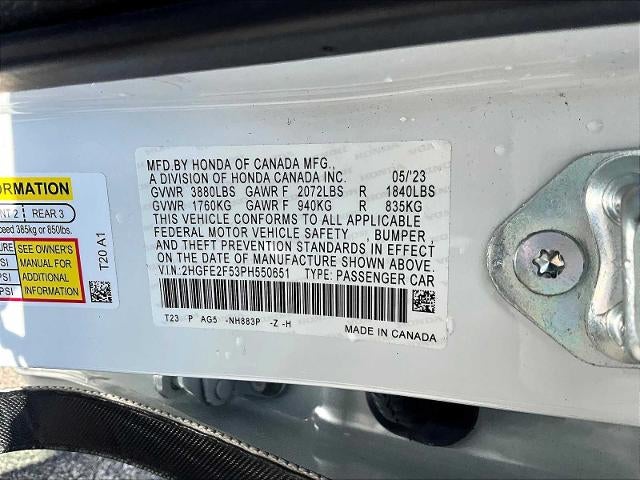 2023 Honda Civic Sedan Sport CVT